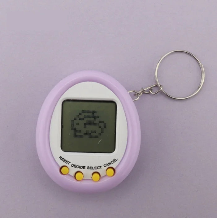 90s Cyber Pet Keyring - Relive the Joy of Virtual Pets