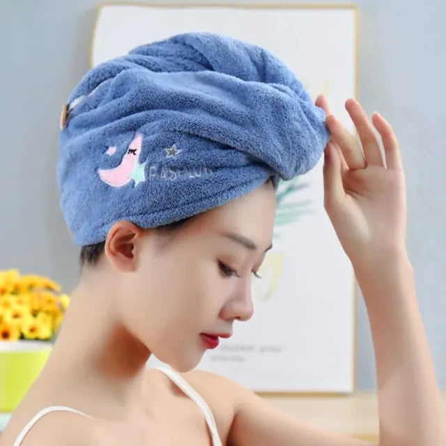 Microfiber Shower Cap Towel For Women - OLM Store