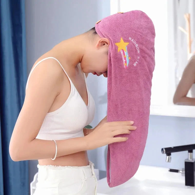 Microfiber Shower Cap Towel For Women - OLM Store