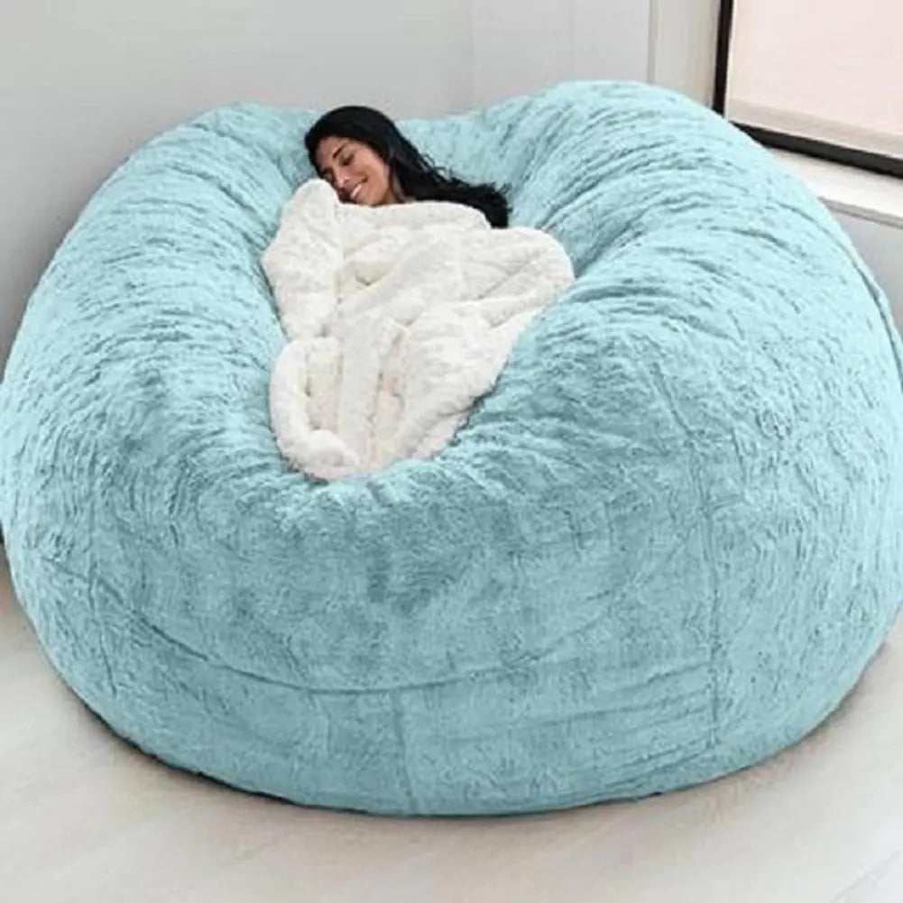 Giant Fluffy Fur Bean Bag - OLM Store