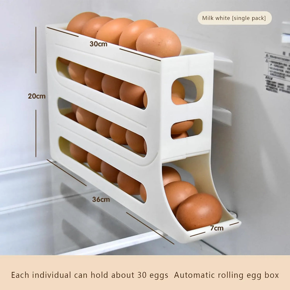 4 Tiers Egg Holder for Fridge - OLM Store